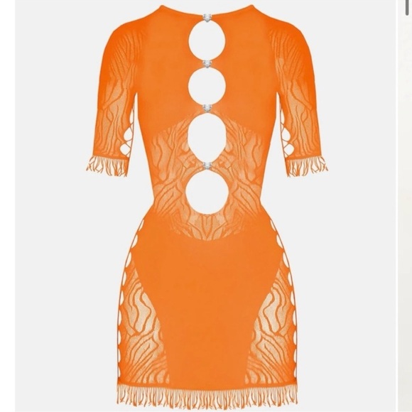 Poster Girl Miranda Dress Tangerine - One size - Kylie Jenner dress - Picture 1 of 10